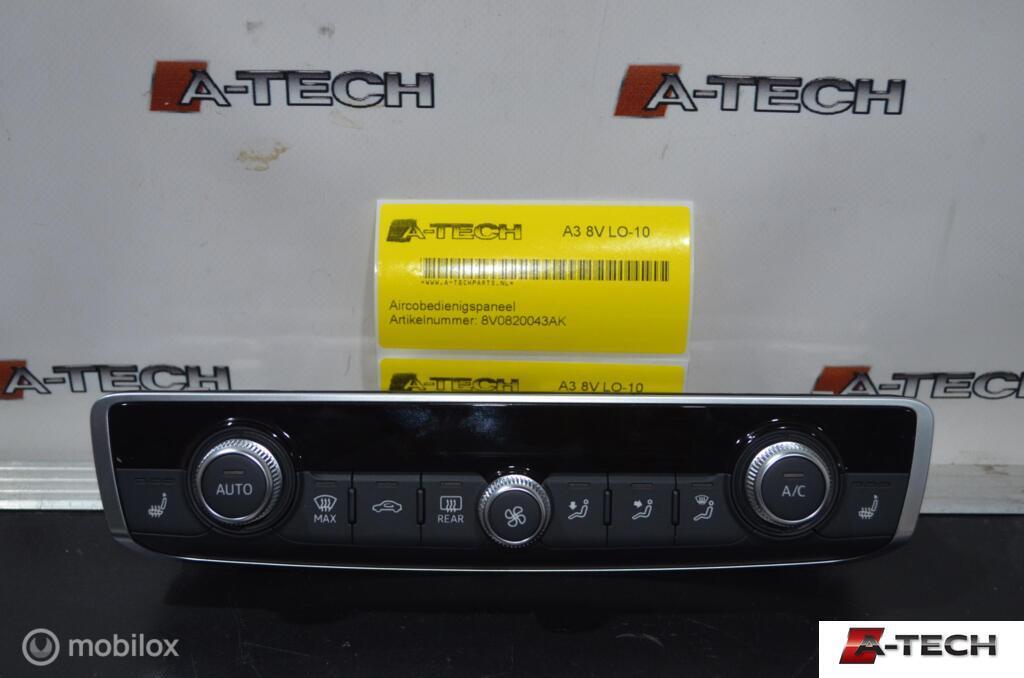 Airco bedieningspaneel Audi A3 8V LO-10 8V0820043AK, Auto-onderdelen, Dashboard en Schakelaars, Audi, Gebruikt, Audi, Ophalen of Verzenden