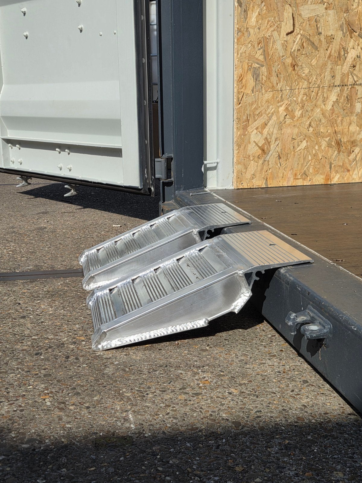 Aluminium inrijplaat oprijplaatjes Zeecontainer, Ophalen of Verzenden, Nieuw