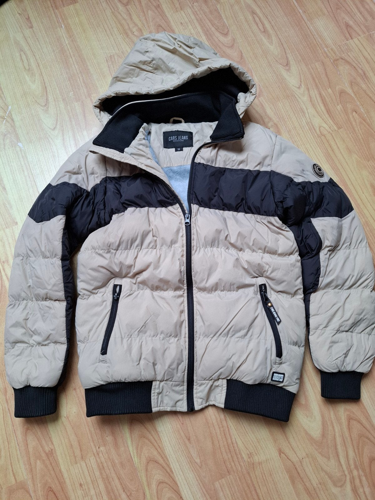 cars jeans winterjas maat 16 ( 176 ), Gebruikt, Ophalen of Verzenden, Jas, Jongen