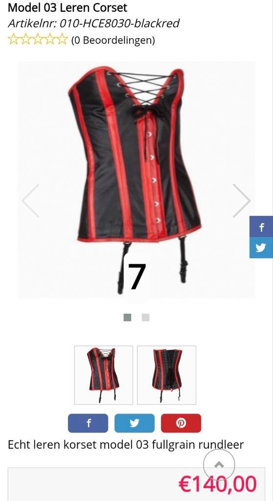 Nieuwe leren corsetten voor BORSTOMVANG 94 - 102 centimeter, Ophalen of Verzenden, Nieuw