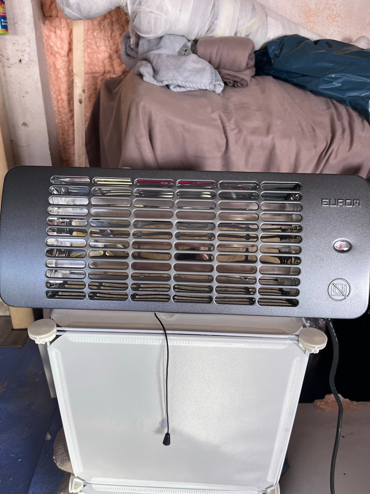 2 Eurom Q-time 2001 Terrasverwarmer - 2000W, Ophalen, Minder dan 30 cm, Kachel, Zo goed als nieuw