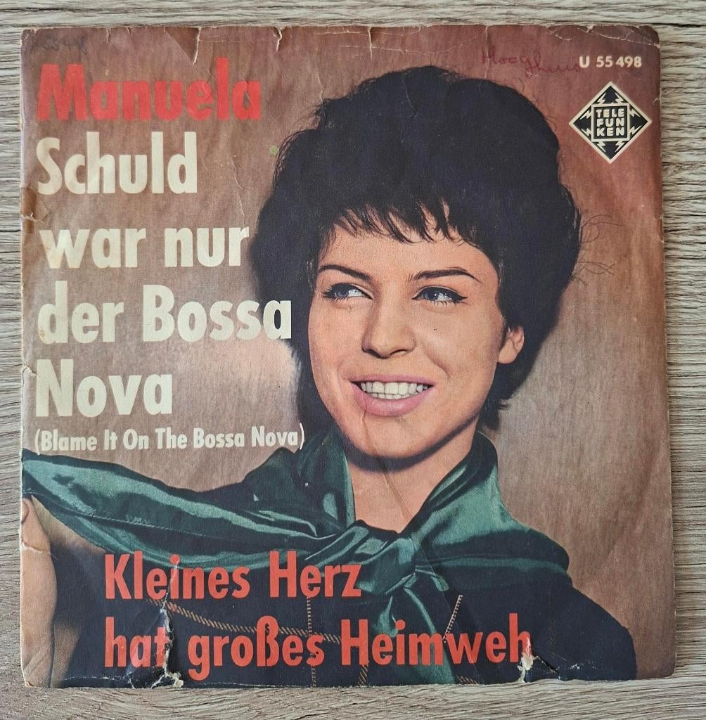 Manuela single Schuld war nur der Bossa Nova Duits Schlager, Gebruikt, 7 inch, Single, Ophalen of Verzenden