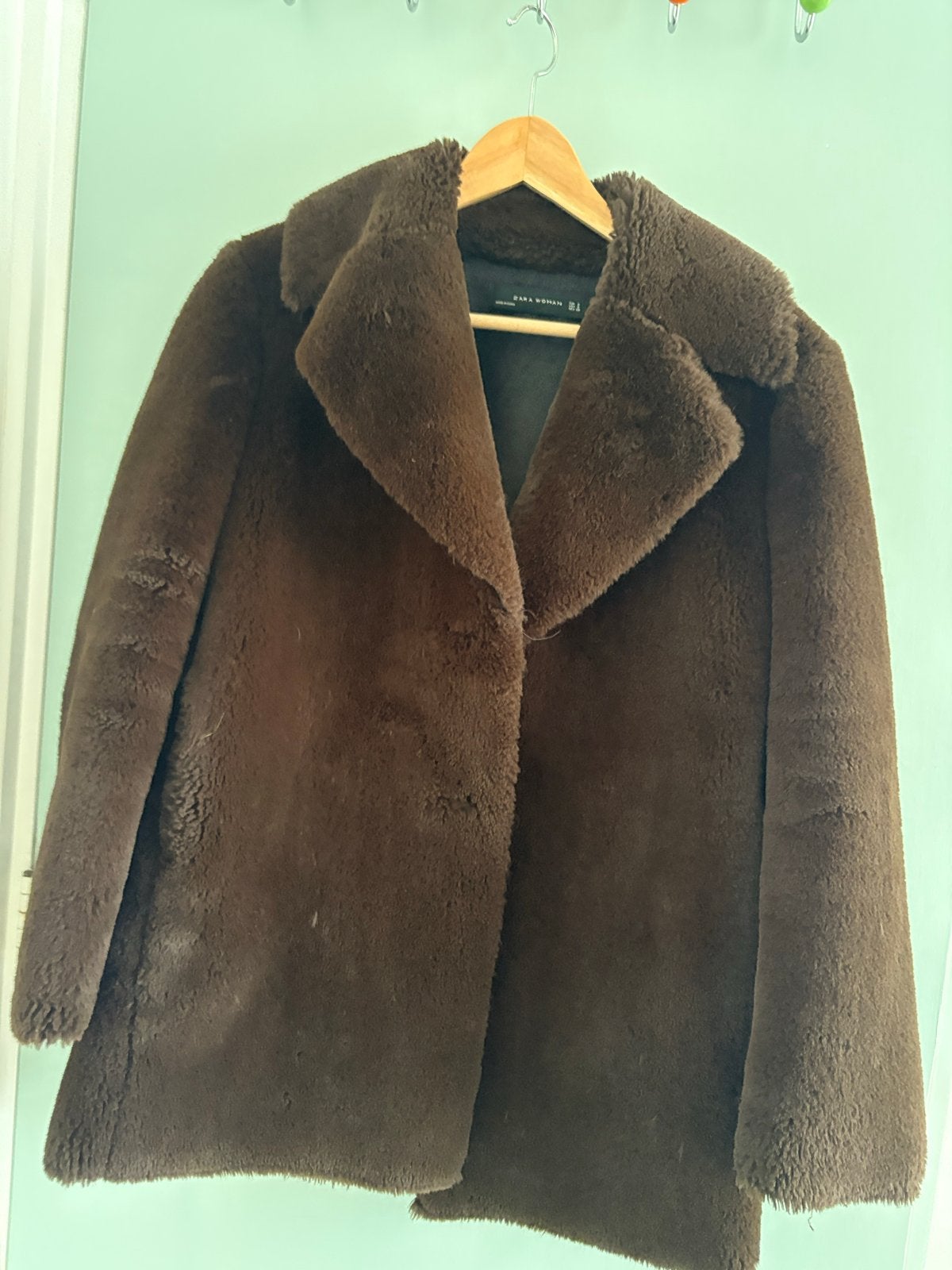 Zara Woman Bruine Faux Fur Jas Maat S, Ophalen of Verzenden, Zo goed als nieuw, Maat 36 (S), Bruin
