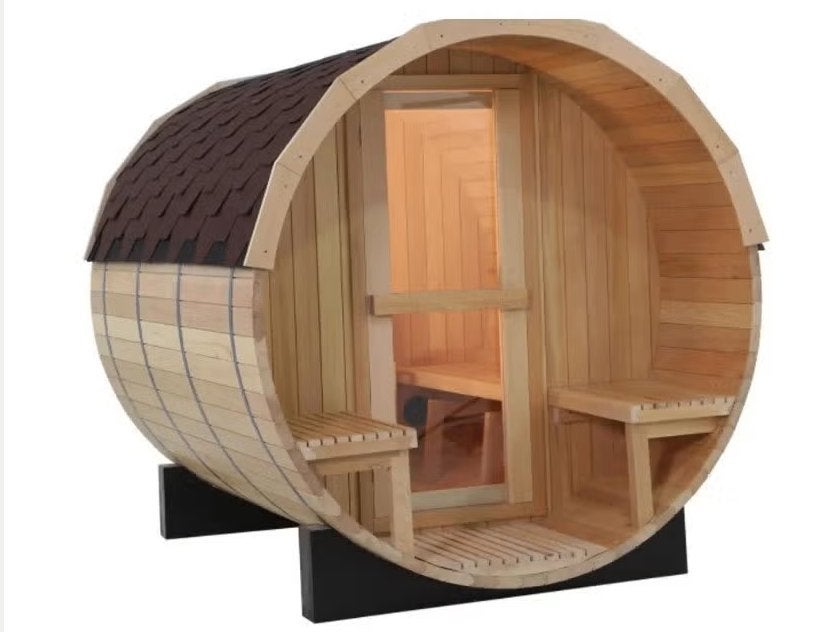 Barrel sauna | IntoRelax | SH1818 | 6 kW | 180 cm | Nieuw, Ophalen, Nieuw, Complete sauna