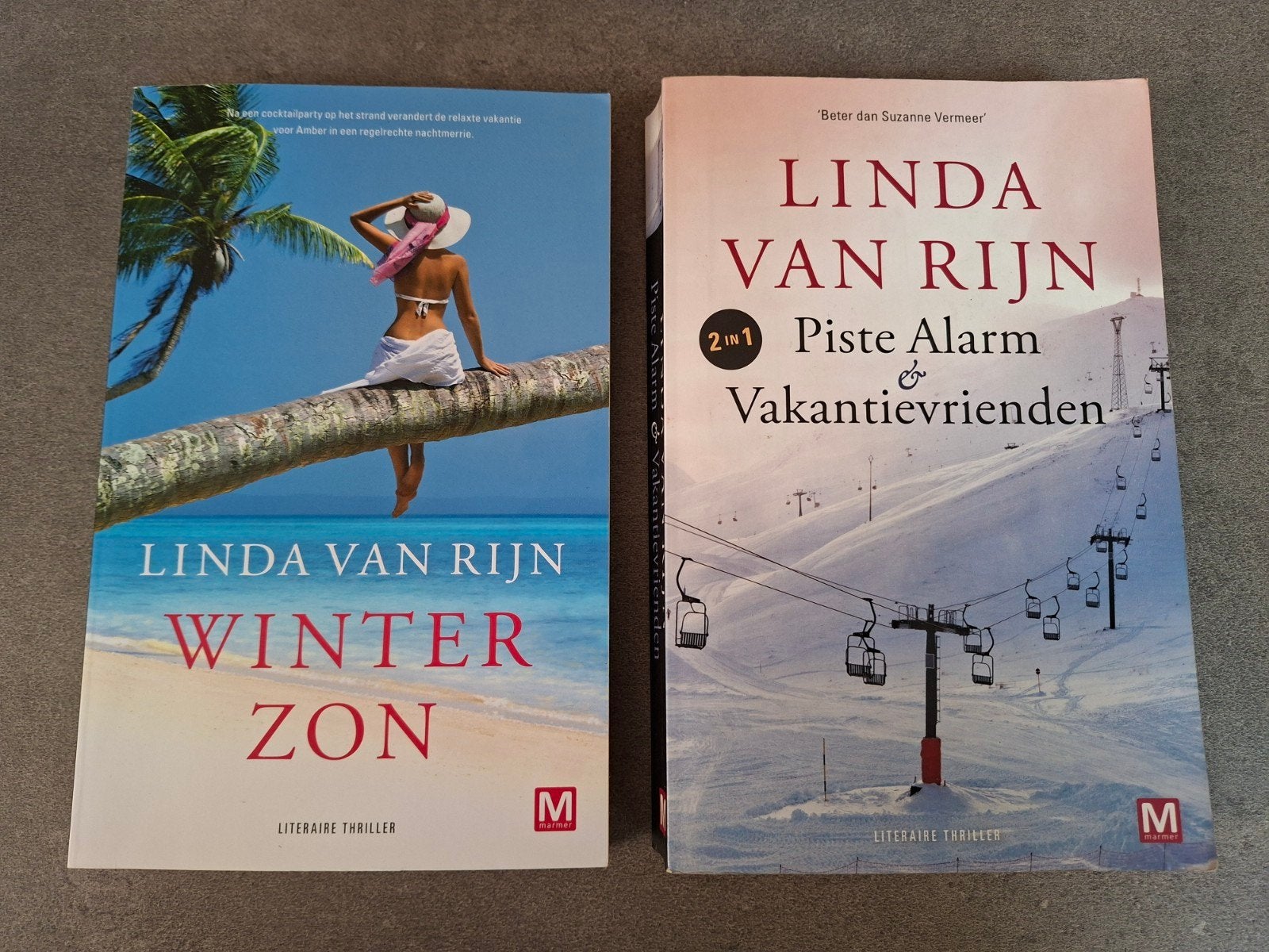 Linda van Rijn: Winterzon/ Piste Alarm & Vakantie vrienden., Boeken, Ophalen of Verzenden, Zo goed als nieuw