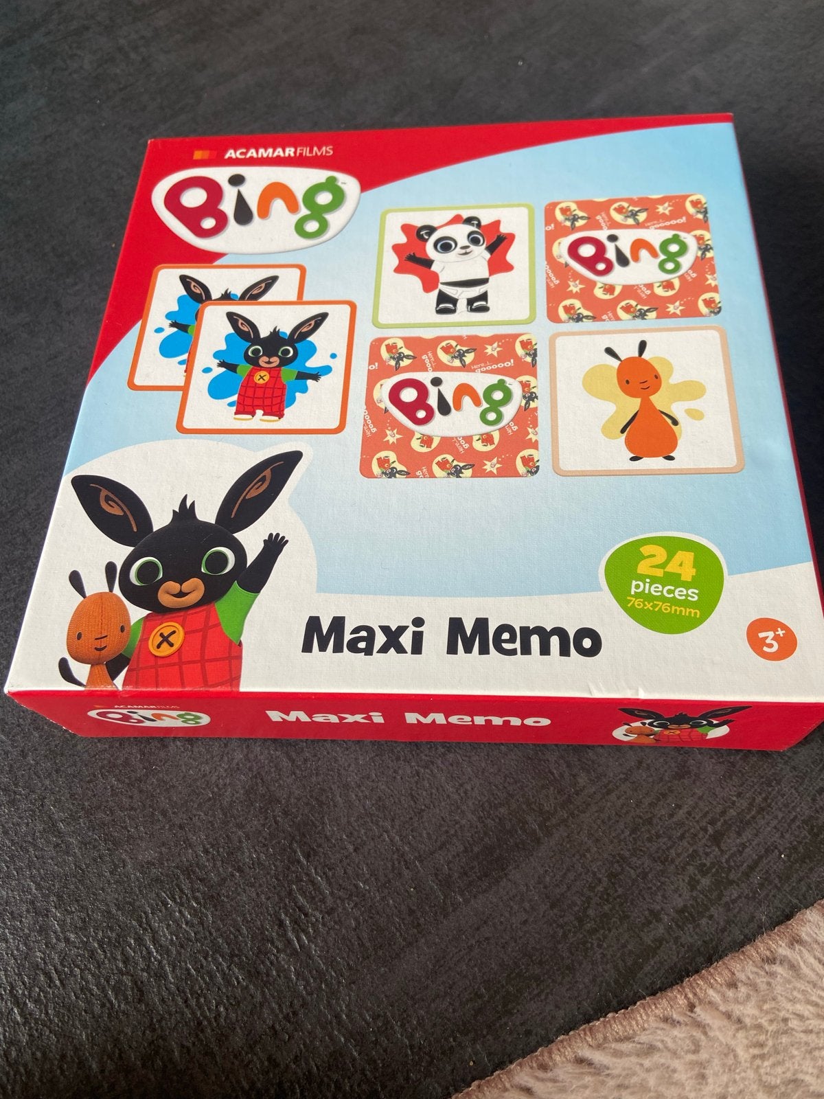 Bing Maxi Memo Spel - 24 Stukjes, 76x76mm, Vanaf 3 Jaar, Ophalen of Verzenden, Nieuw, Overige typen