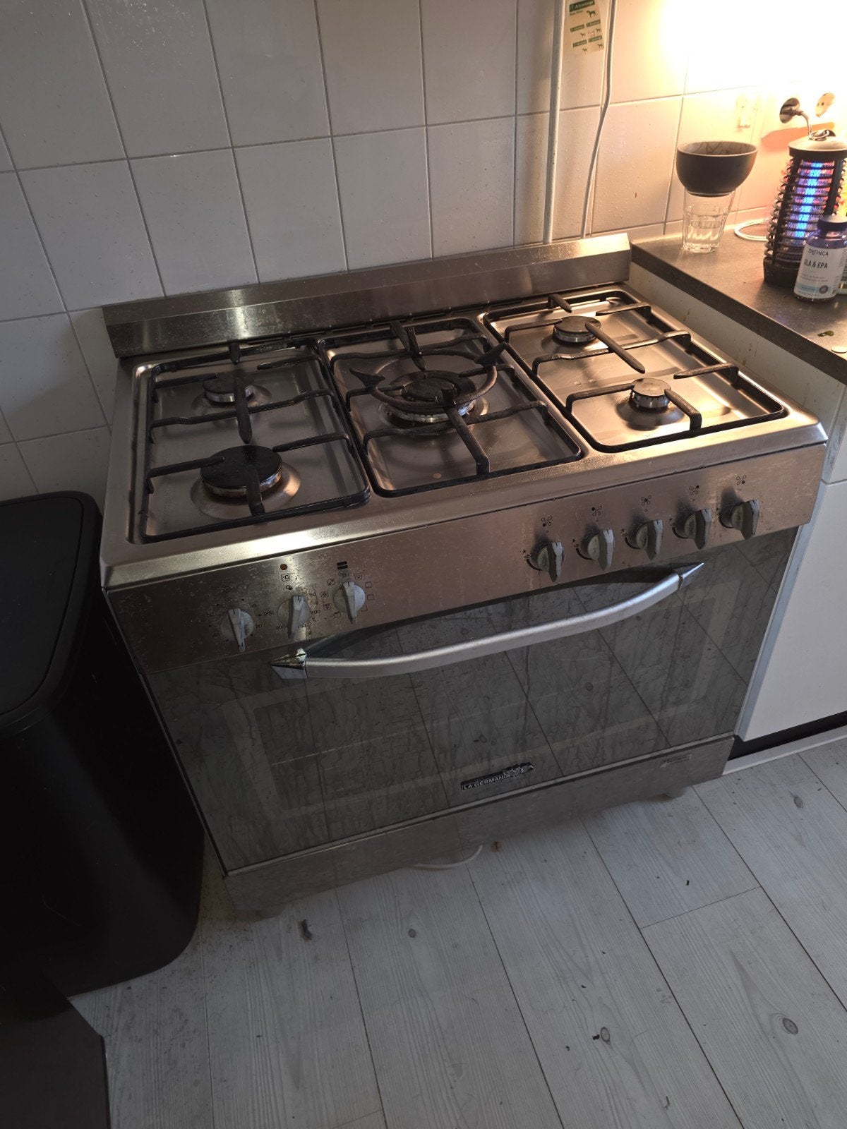 Vrijstaand gasfornuis met elektrische oven (90x86x60cm), Ophalen