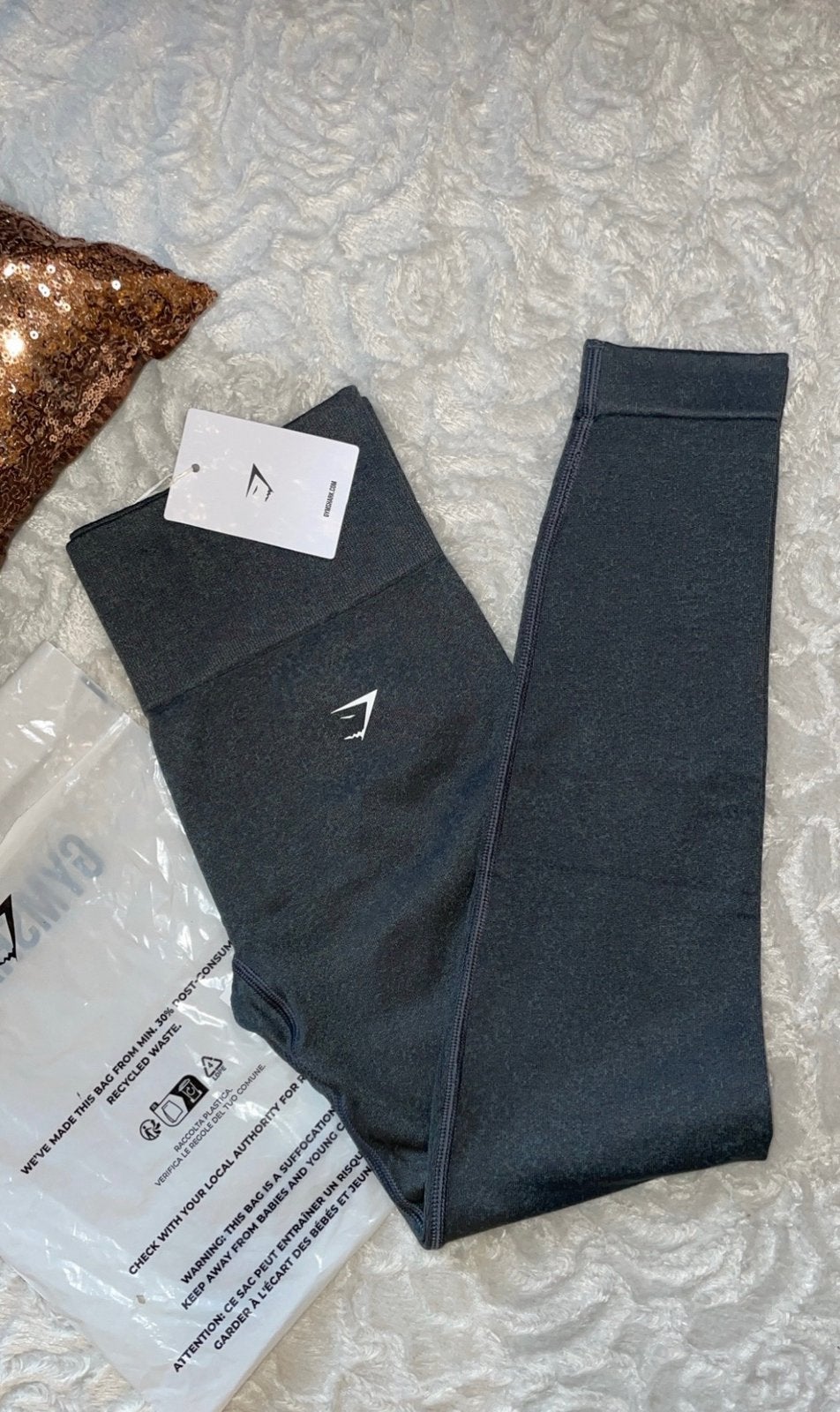 Gymshark adapt fleck seamless legging teal maat s, Nieuw, Ophalen of Verzenden, Fitness of Aerobics, Maat 36 (S)