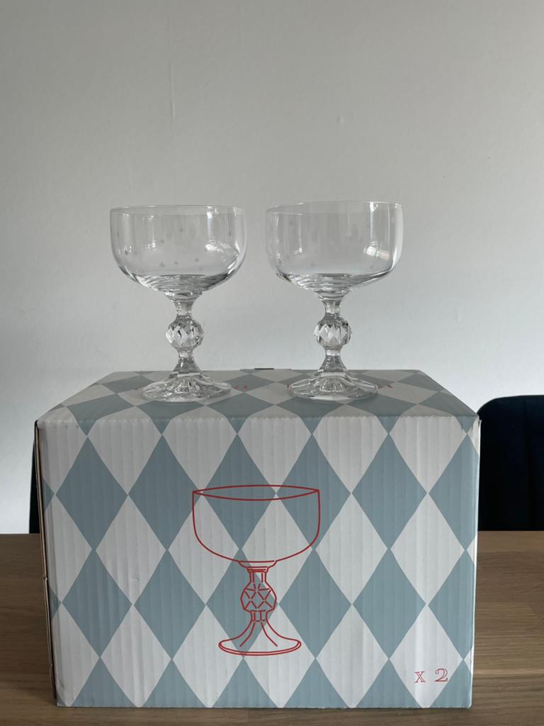 Starry Eve Cocktail Glass set of two Anna + Nina, Huis en Inrichting, Ophalen, Glas of Glazen, Overige stijlen, Glas