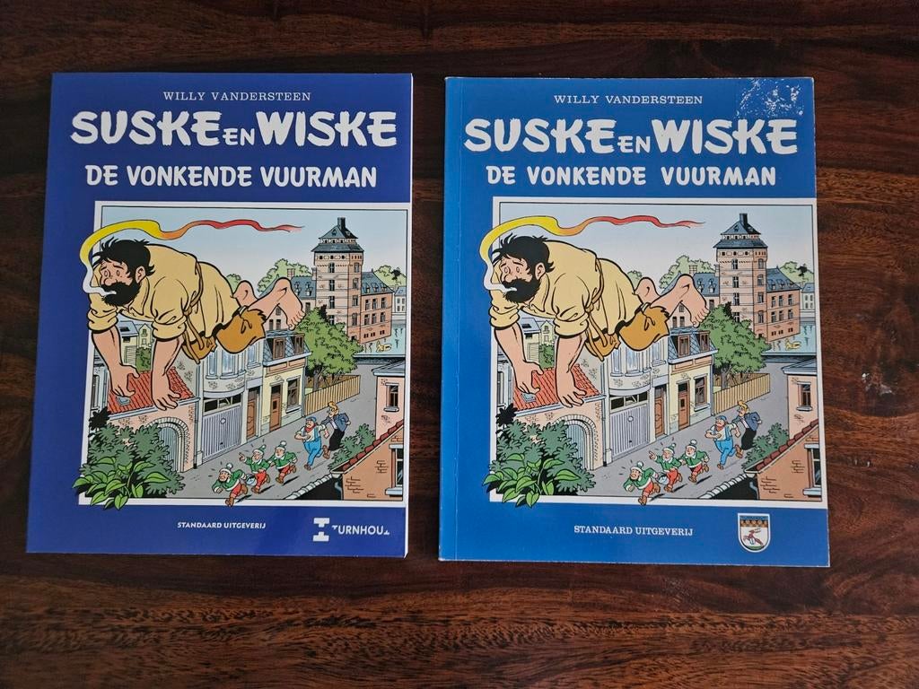 Suske en Wiske, De Vonkende Vuurman 2x, Meerdere stripboeken, Ophalen of Verzenden, Zo goed als nieuw, Willy Vandersteen