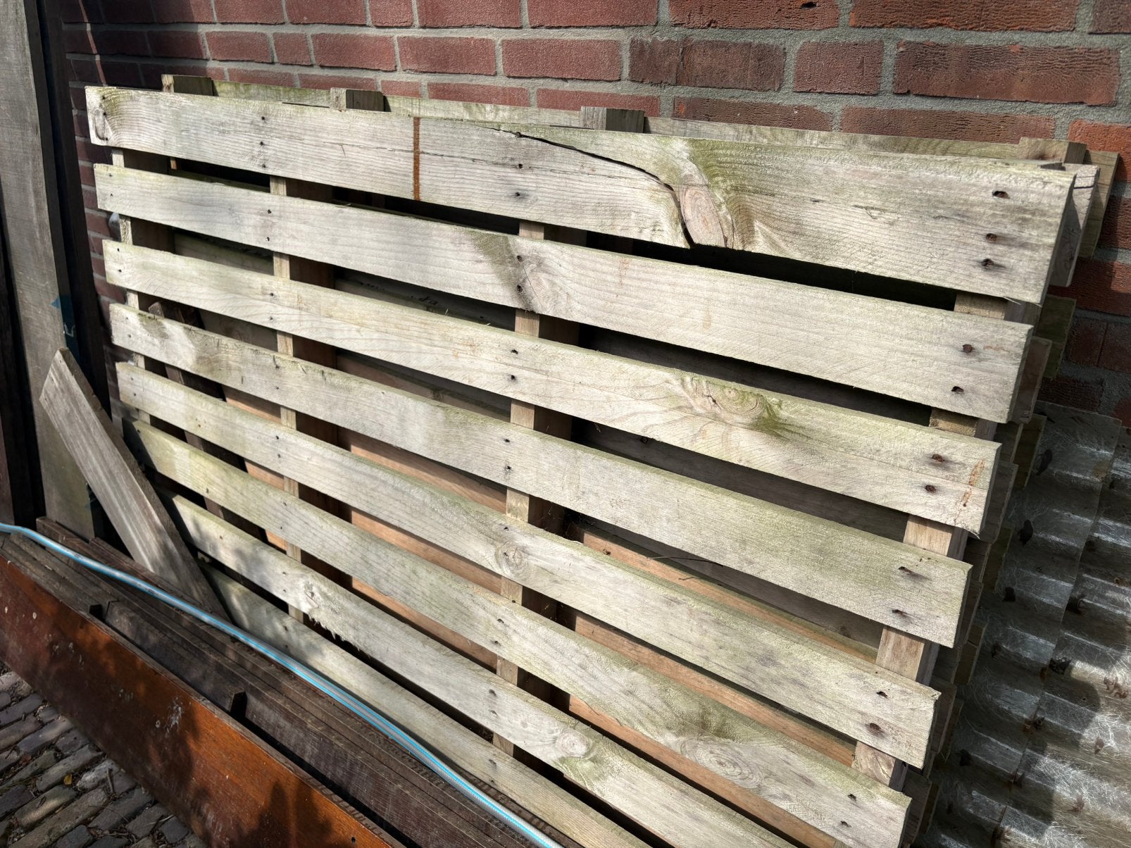 houten pallet / wood pallet, Ophalen, Zo goed als nieuw, 50 mm of meer, Minder dan 200 cm