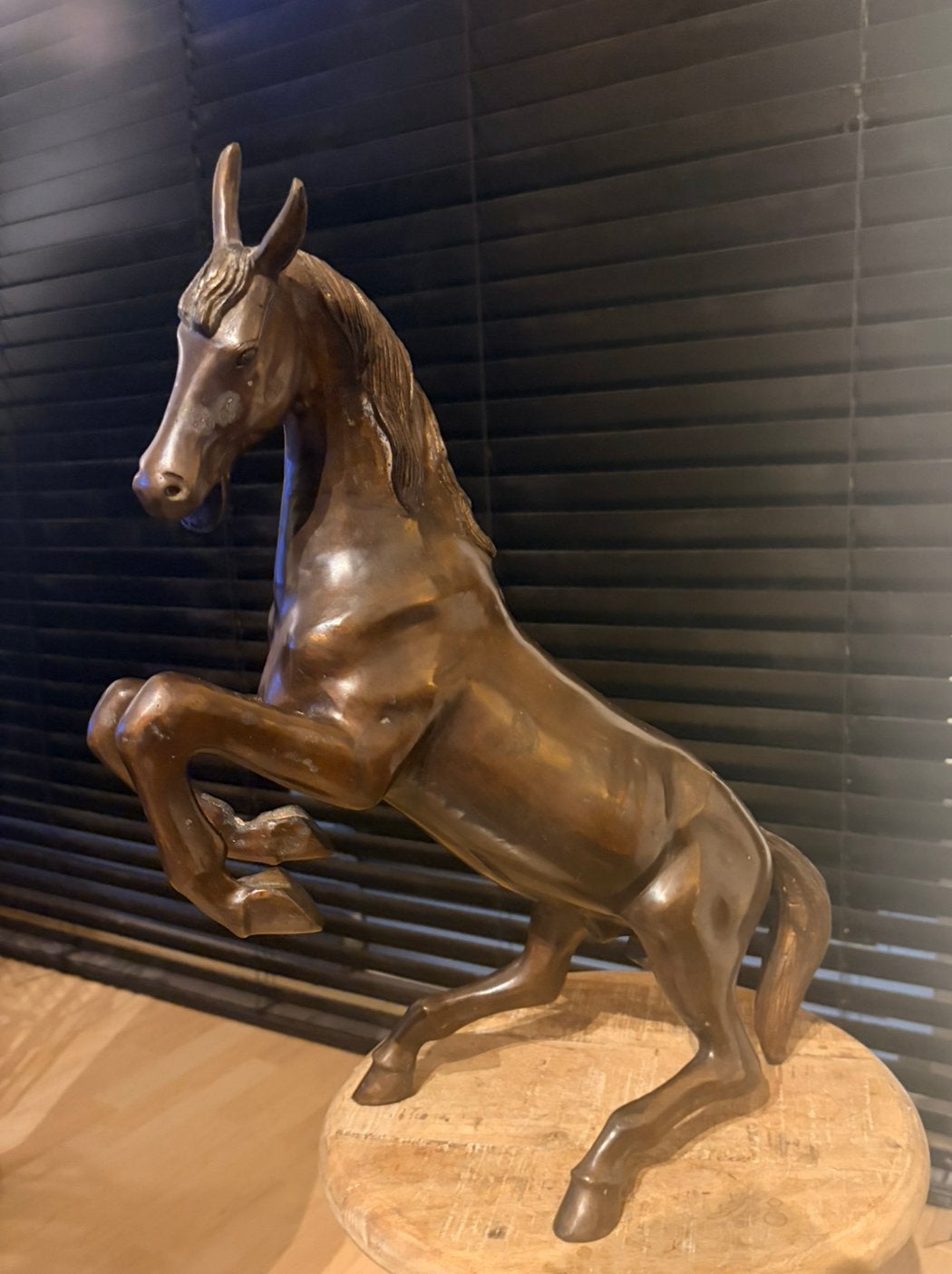 Brons bronskleurig Zamak legering hengst / paard prachtig, Ophalen of Verzenden