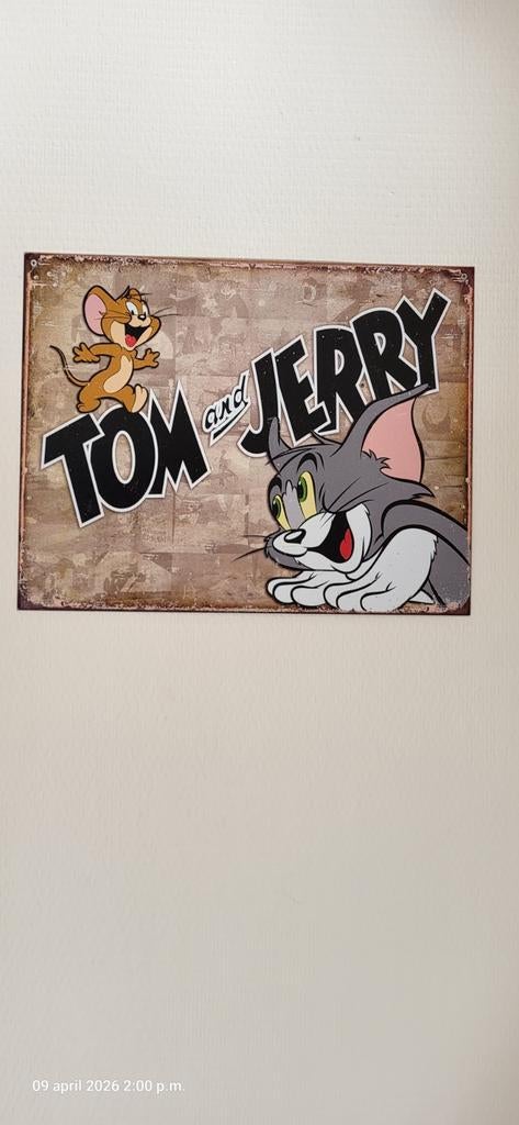Tom & Jerry Decoratie Plaat en Ingelijste Print, Ophalen of Verzenden
