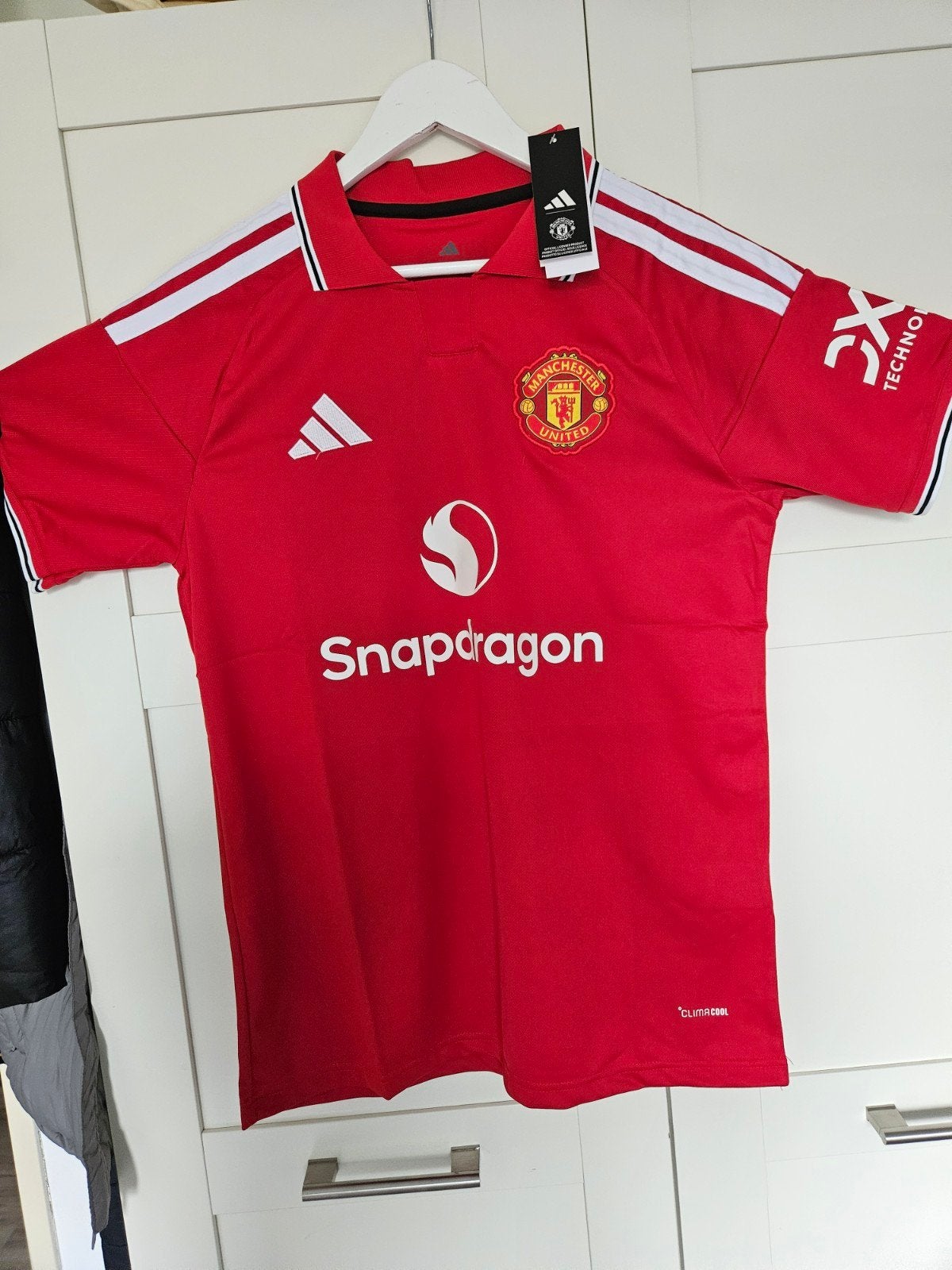 Manchester United thuisshirt, Kleding | Heren, T-shirts, Maat 52/54 (L), Nieuw, Ophalen of Verzenden, Adidas