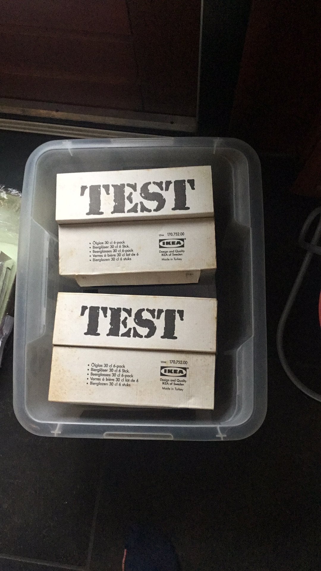 IKEA Test bierglazen 30 cl - 6 stuks, Ophalen of Verzenden, Nieuw, Glas, IKEA