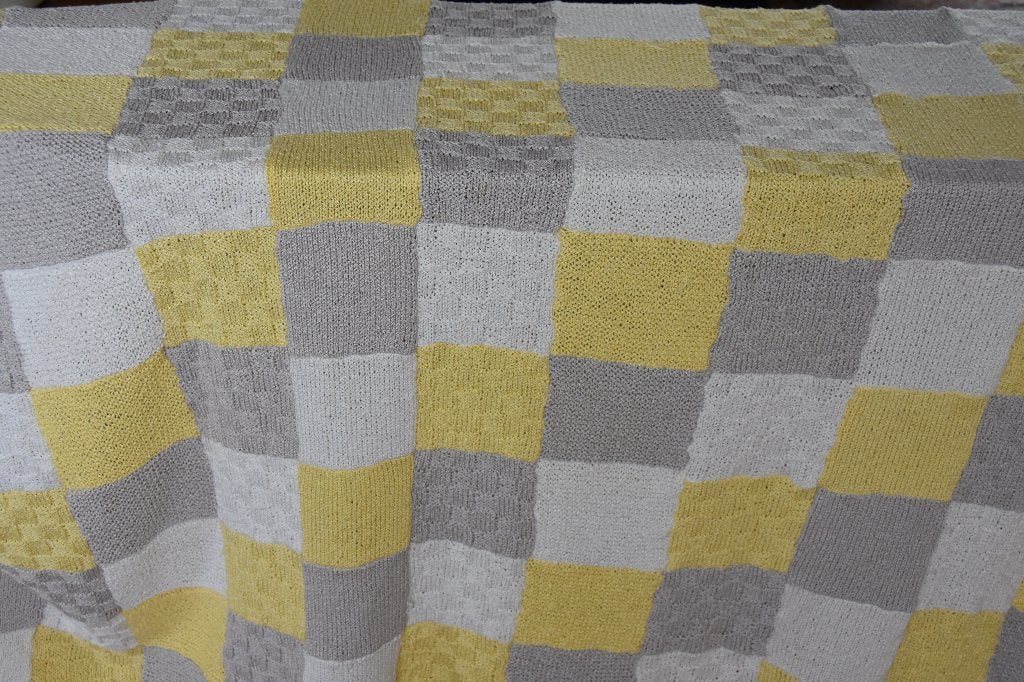 Retro geblokte brocante sprei, Verzenden