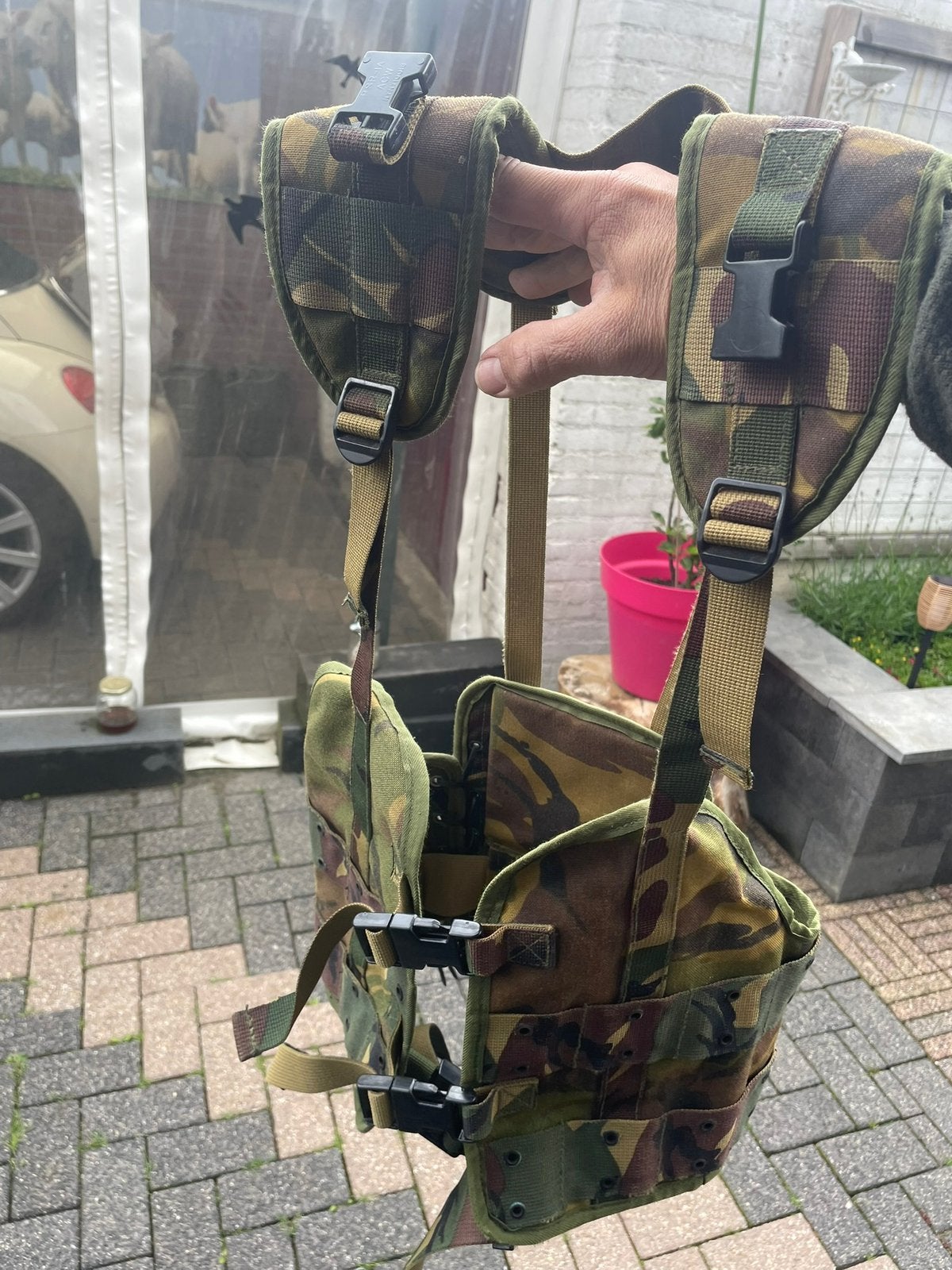 Bokkentuing Woodland Camouflage Gebruikt maat L, Ophalen of Verzenden, Landmacht, Overige gebieden, Kleding of Schoenen