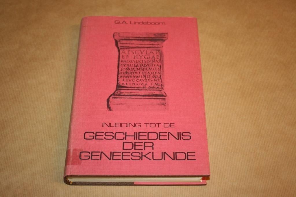 Inleiding tot de geschiedenis der geneeskunde - Lindeboom, Boeken, Ophalen of Verzenden, Gelezen