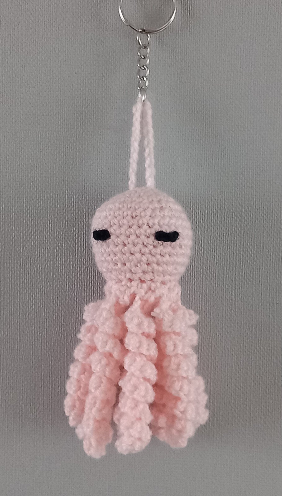 Gehaakte roze Octopus Sleutelhanger, Ophalen of Verzenden, Nieuw, Dier of Natuur
