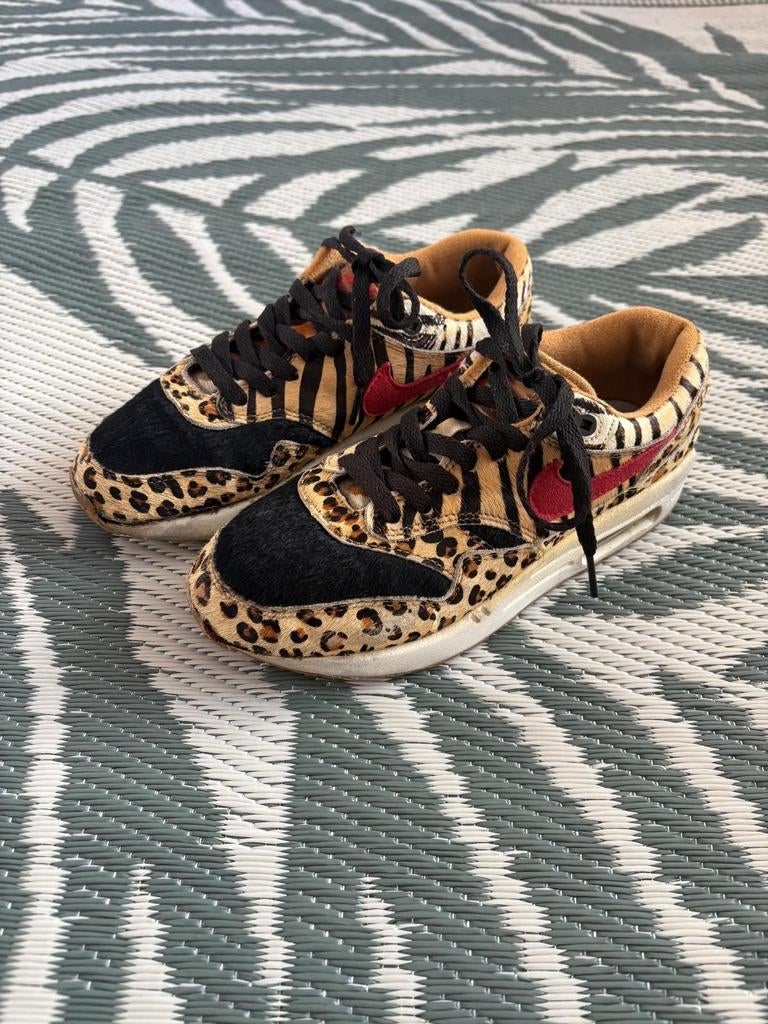 Nike Air Max 1 Animal Pack Leopard Zebra Sneakers maat 38, Overige kleuren, Verzenden, Nike, Sneakers of Gympen
