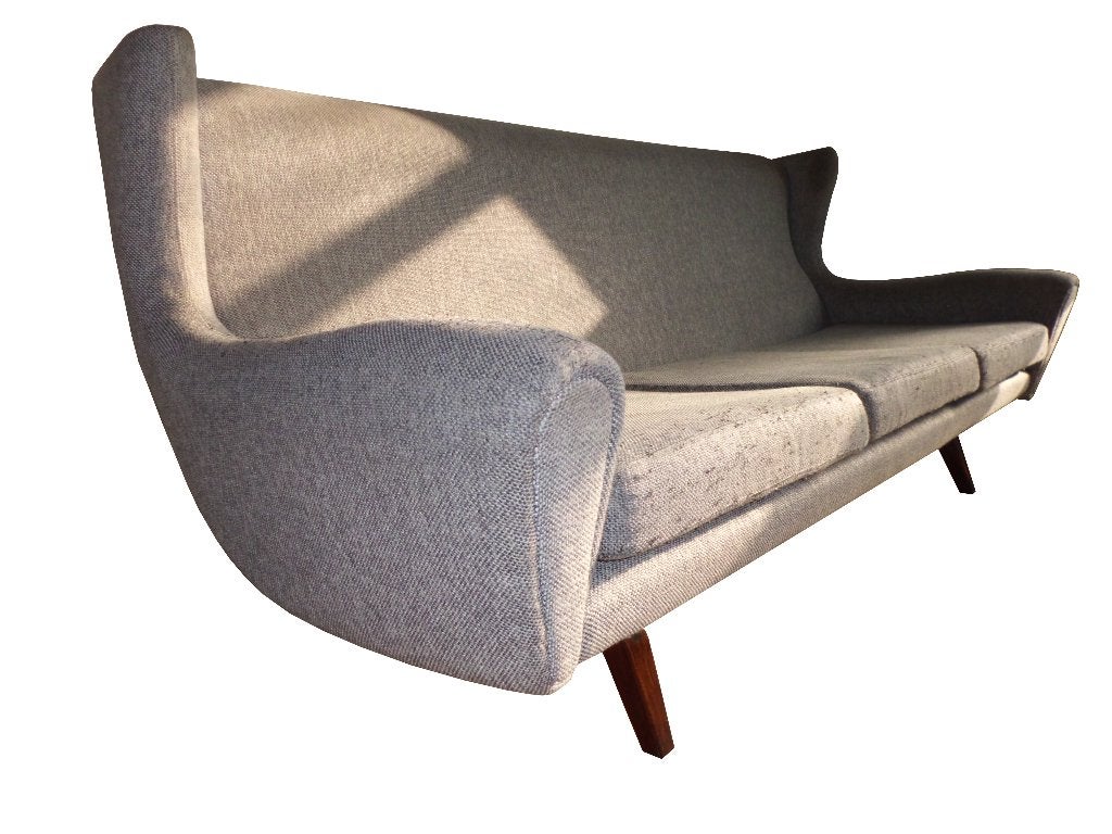 Geweldige zeldzame Illum Wikkelso 110 design bank sofa, Huis en Inrichting, Ophalen, Hout, Gebruikt, 150 tot 200 cm