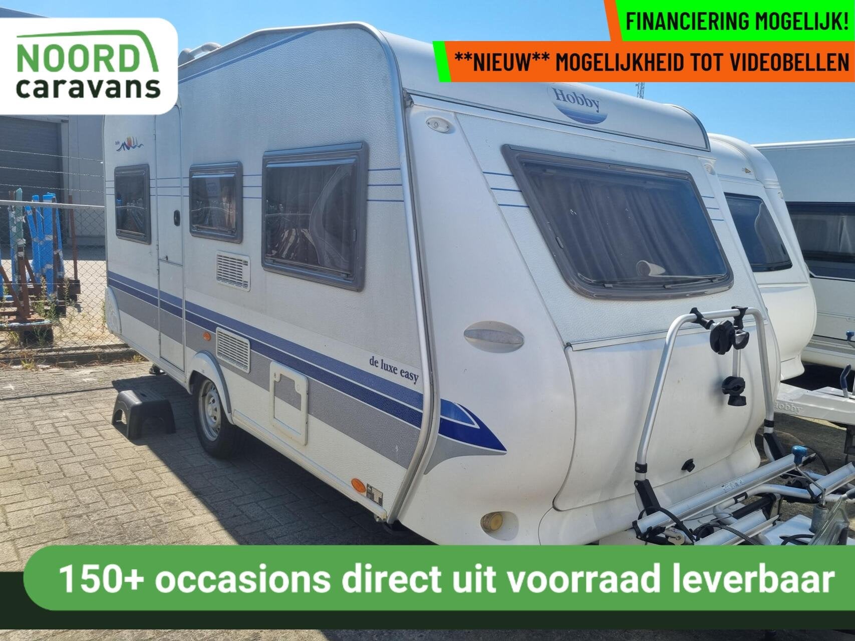 Hobby de luxe easy 450 VOORTENT + LUIFEL + DWARSBED, Rondzit, Hobby, Bedrijf, 750 - 1000 kg