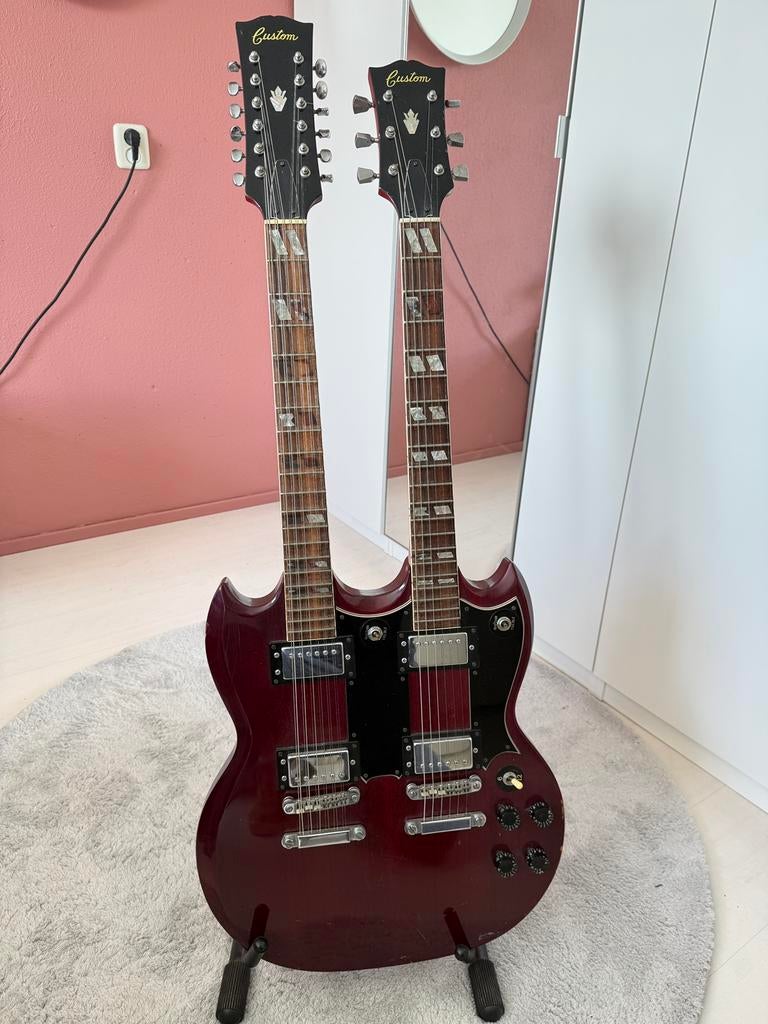 Vintage Double Neck 6/12 - Made in Japan - Project, Muziek en Instrumenten, Snaarinstrumenten | Gitaren | Elektrisch, Ophalen