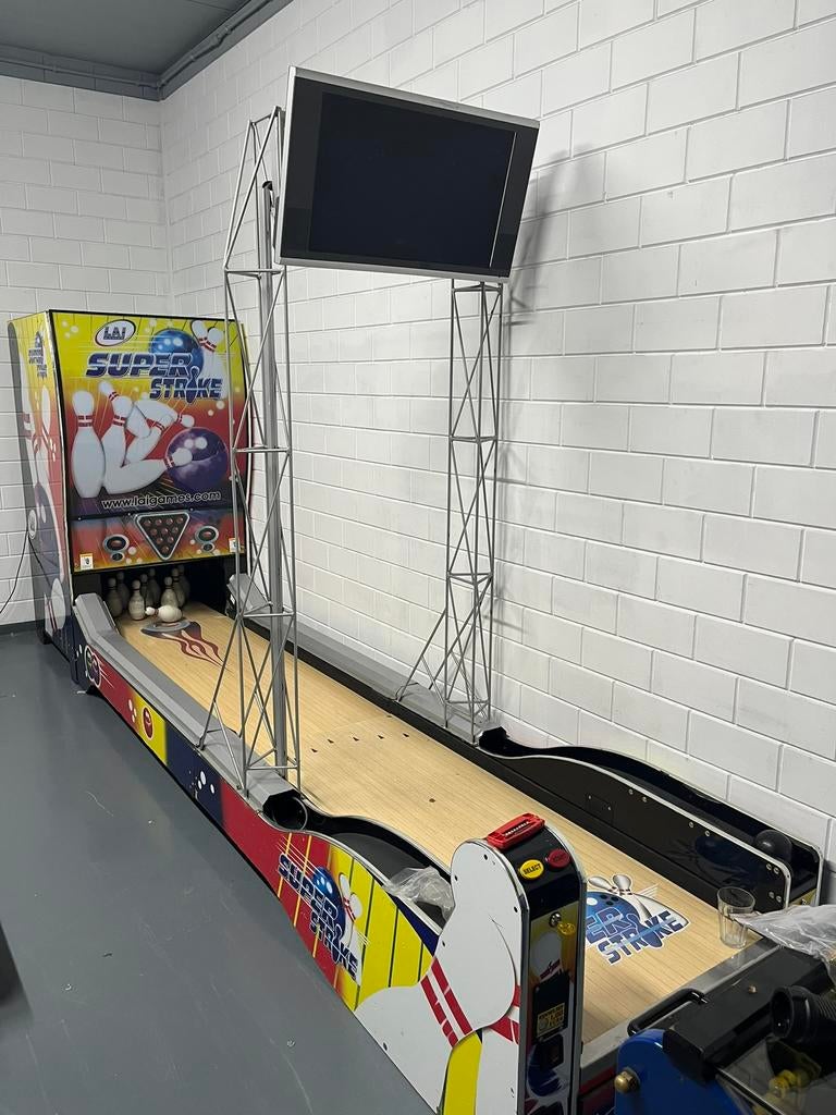 Super strike bowling arcade speelautomaat, Verzamelen, Automaten | Overige, Ophalen, Gebruikt