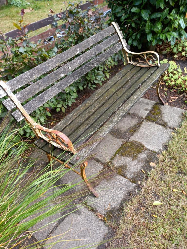 Tuinbank, Tuin en Terras, Ophalen, Gebruikt, Metaal