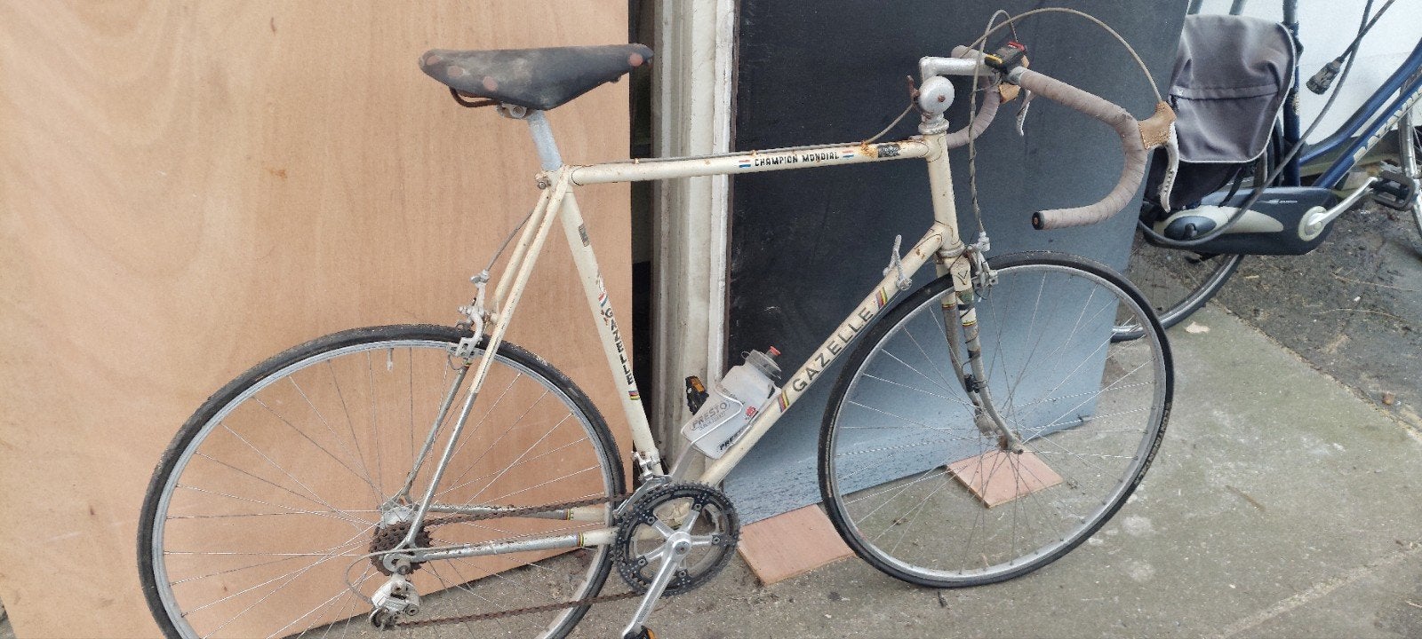 retro gazelle met simano versnellingen, Ophalen
