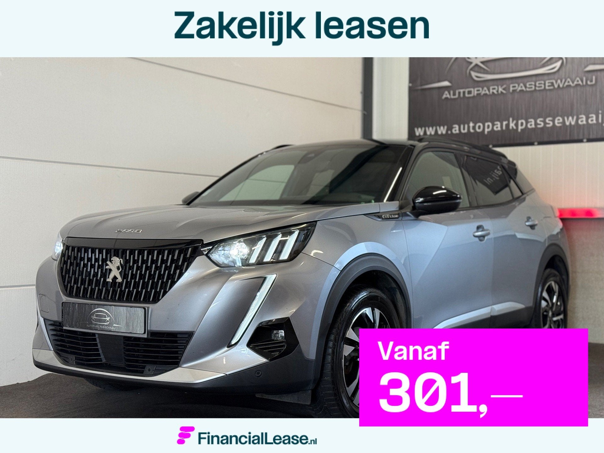 Peugeot 2008 1.2 PureTech GT-line D-Riem VV, Pano, ACC, Appl, Dealer onderhouden, Gebruikt, Zwart, 1199 cc