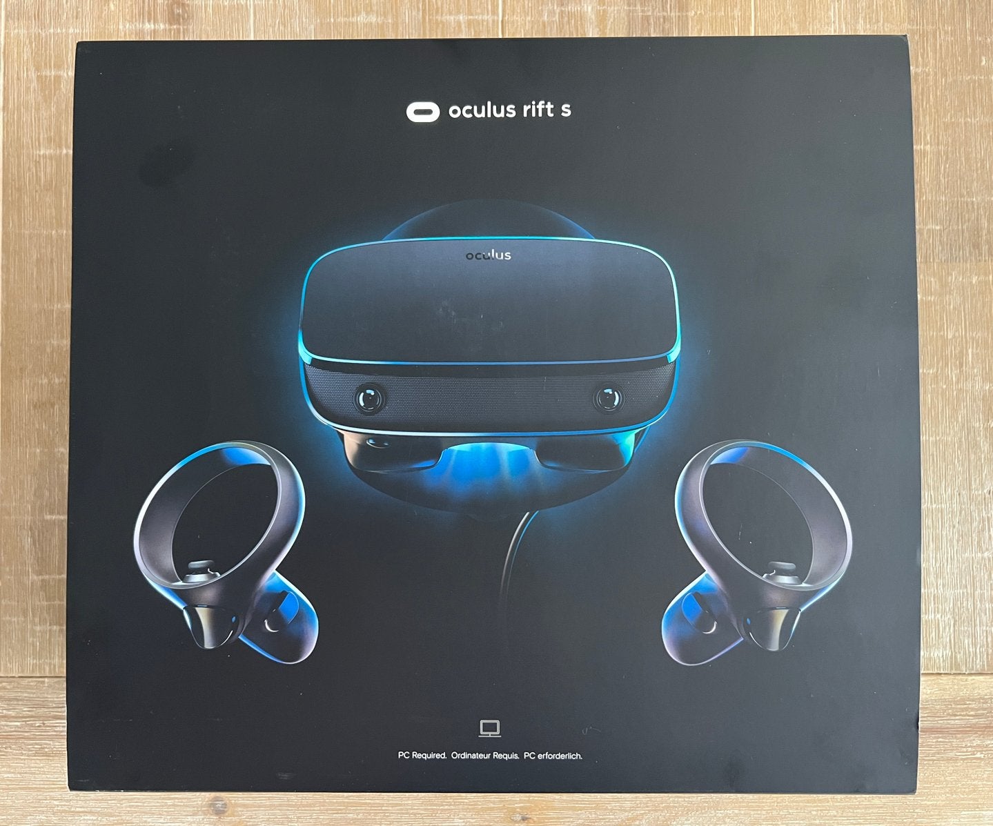 Oculus Rift S VR-headset met controllers, Ophalen of Verzenden, Zo goed als nieuw, VR-bril, Pc