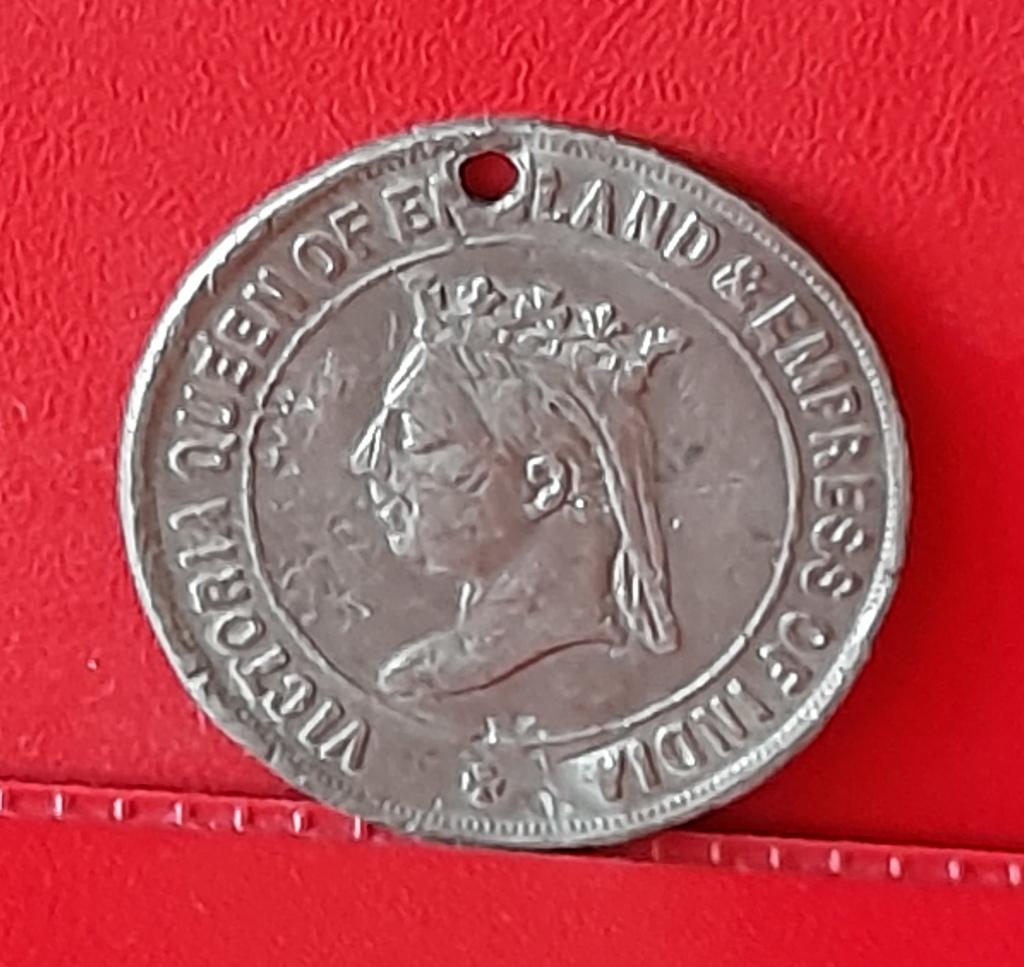 penning Queen Victoria 1887 jubilee medal, Ophalen of Verzenden, Overige materialen, Buitenland