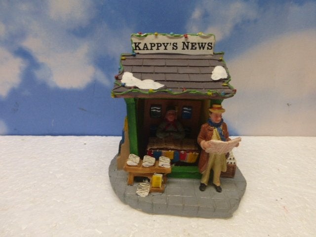 lemax Kappy's Newsstand kerstdorp kiosk kraam kersthuisjes, Diversen, Kerst, Ophalen of Verzenden, Zo goed als nieuw