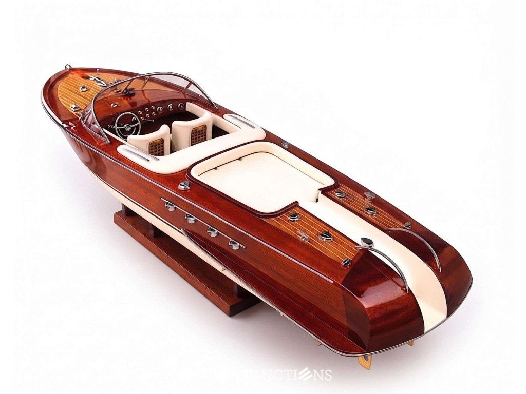 Riva Aquarama met wit interieur | schaalmodel 1:14 | 55 cm, Zo goed als nieuw, Ophalen, Niet ingevuld, Niet ingevuld