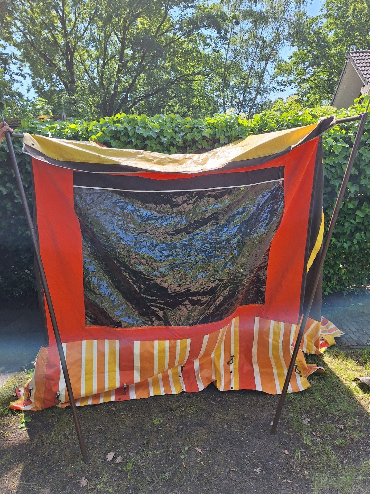 Retro vintage 'winter' voortent one of a kind, Ophalen, Zo goed als nieuw