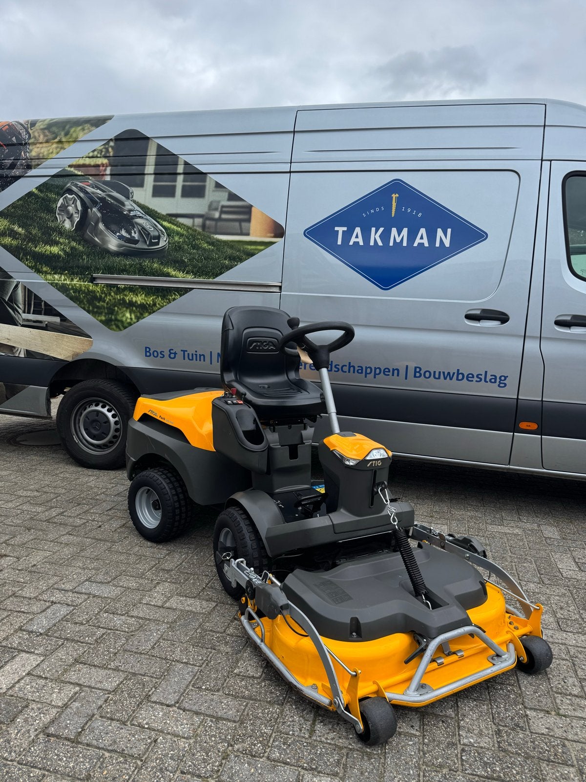 Stiga Park 620 PW Frontmaaier met garantie, Ophalen, Cirkelmaaier, Mulchfunctie, Zo goed als nieuw