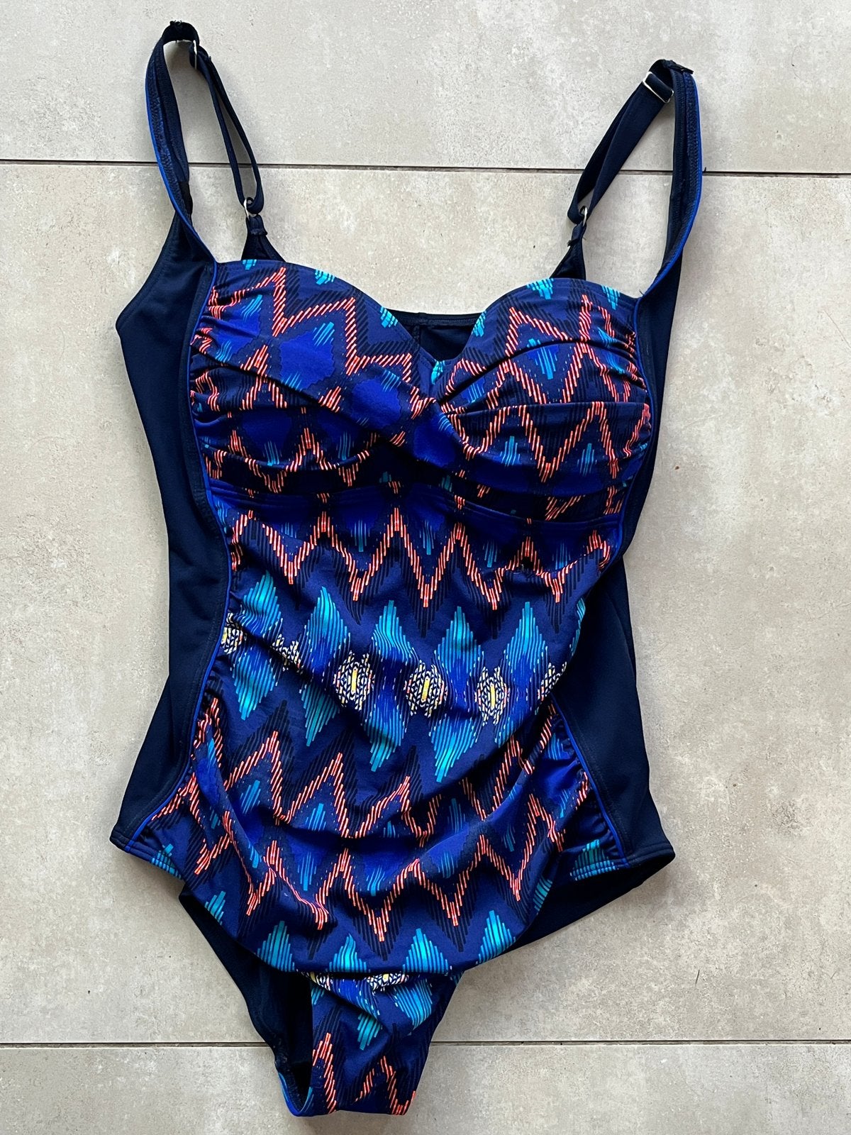 Poolproof Chloorbestendig Badpak Maat 18, Verzenden, Zo goed als nieuw, Blauw, Badpak