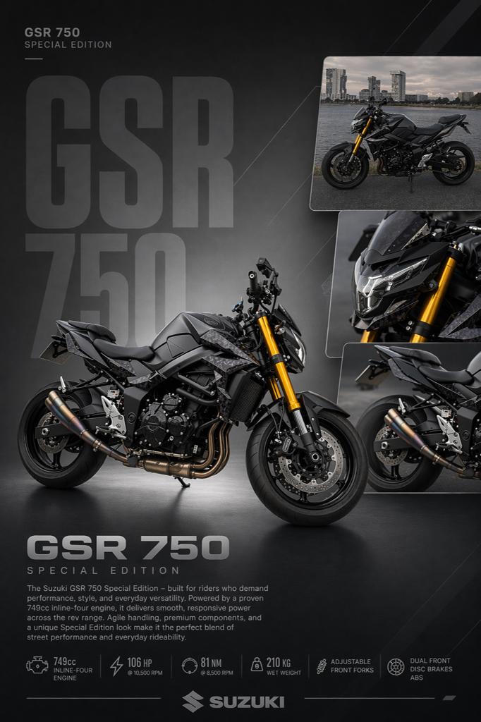 SUZUKI GSR 750 | 2016 | 13.xxx KM | FORGED CARBON, Motoren, Motoren | Suzuki, Particulier, Naked bike, meer dan 35 kW, 4 cilinders
