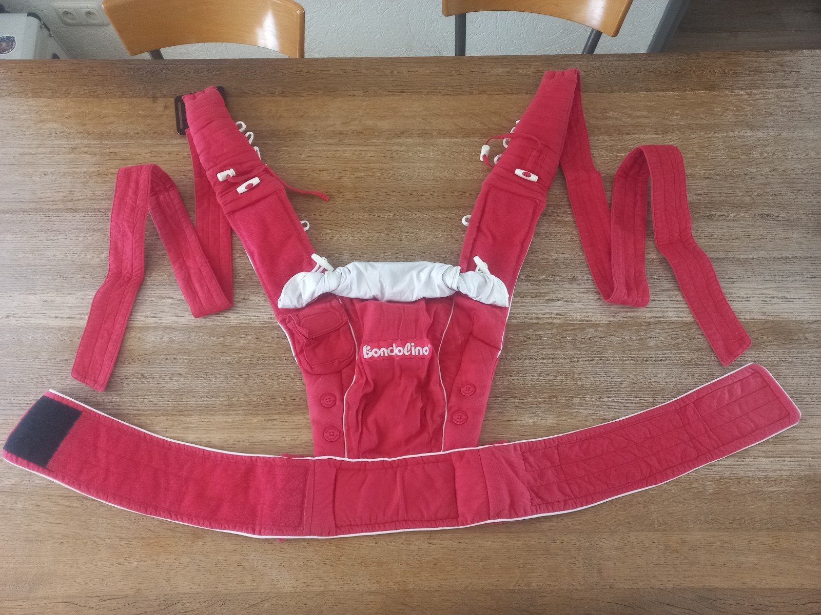 Hoppediz Bondolino Classic halfbuckle baby draagzak, Kinderen en Baby's, Babydragers en Draagdoeken, Overige merken, Gebruikt