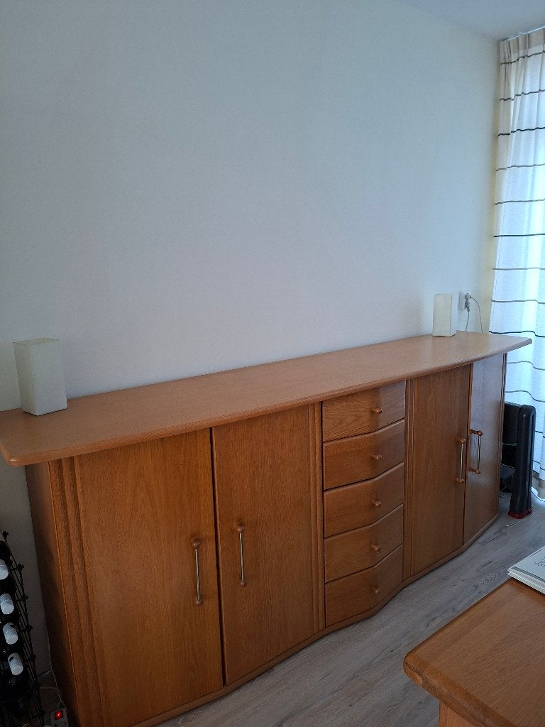 Dressoir blank eiken, Huis en Inrichting, Kasten | Dressoirs, Ophalen, Gebruikt, Met deur(en), Eikenhout