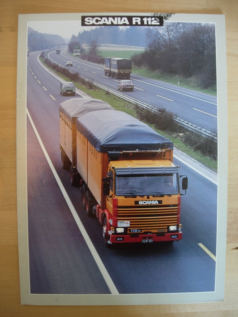 Scania R 112 Brochure 1986 – R112, Ophalen of Verzenden, Zo goed als nieuw, Overige merken, Scania