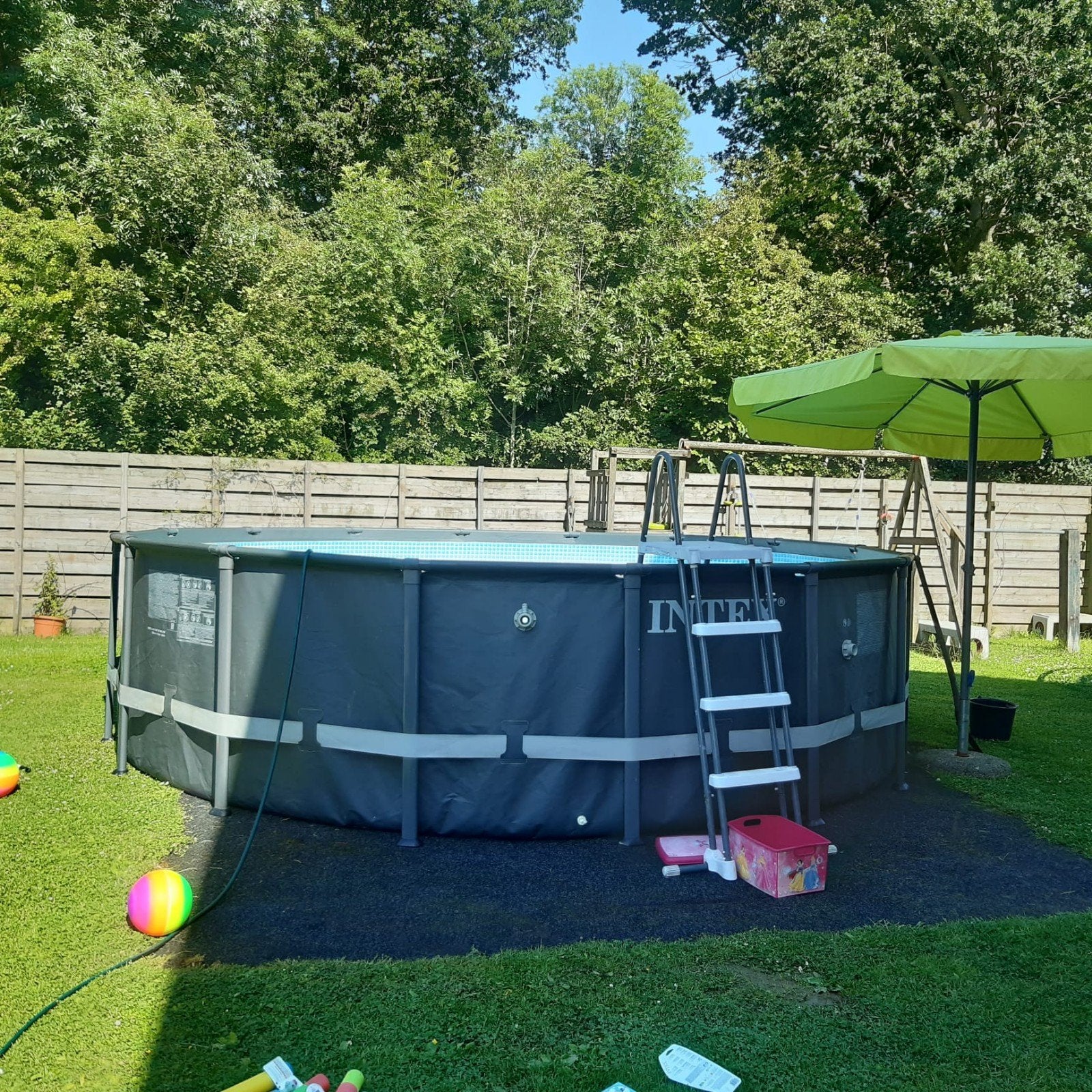 Intex Ultra XTR Frame Zwembad Rond 4.88m x 1.22m, Gebruikt, Rond, 300 cm of meer, Ophalen