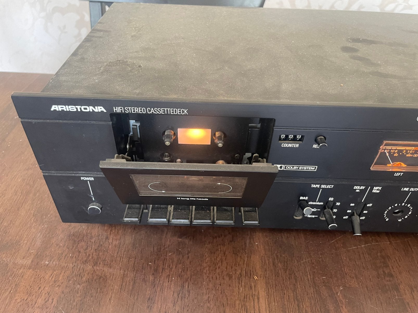 Aristona EK3537 HiFi Stereo Cassettedeck – vintage, Ophalen, Philips