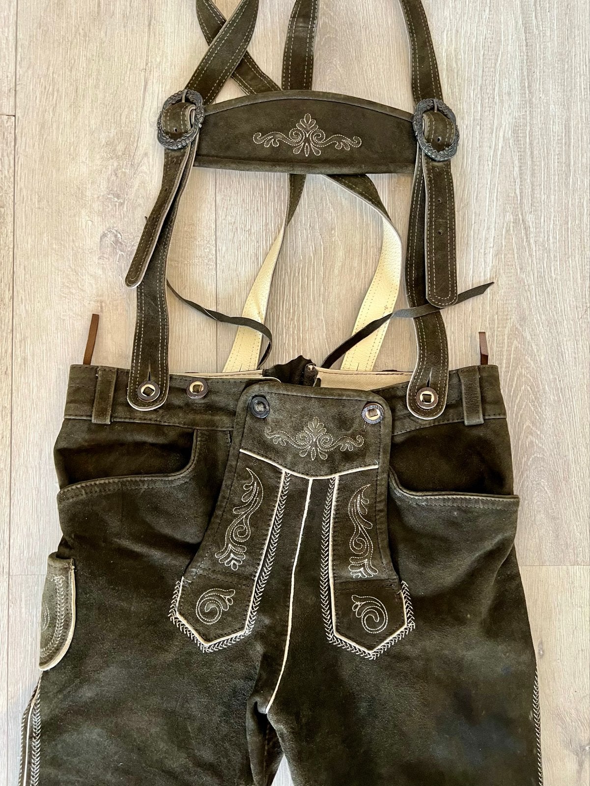 Distler Original Lederhose - Maat 44, Maat 42/44 (L), Ophalen of Verzenden, Zo goed als nieuw, Driekwart