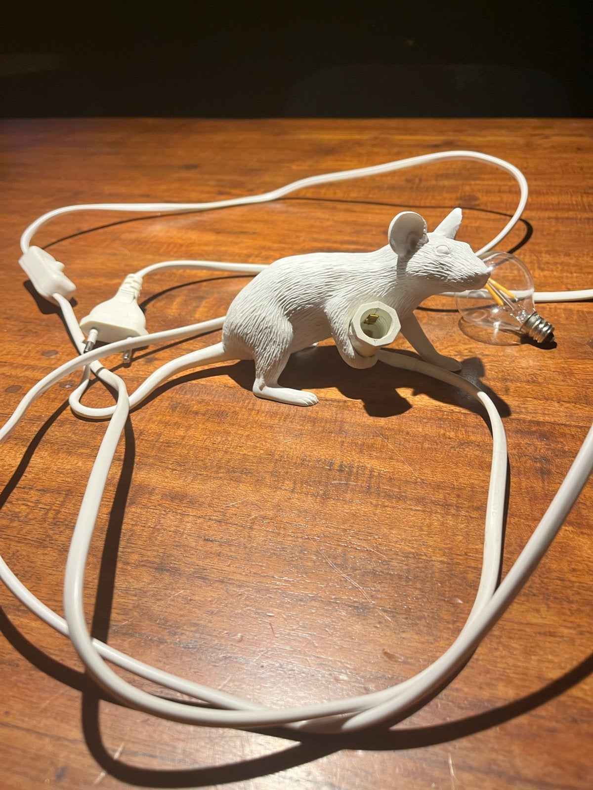 Seletti Muis Lamp 'Crawling' met Warm Licht, Verzenden, Zo goed als nieuw