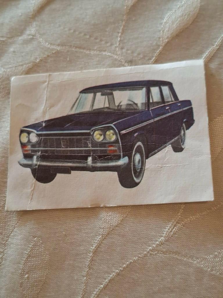 Prentje/Chromo : Fiat 2300 / Chocolade Jacques, 1960 tot 1980, Gebruikt, Verzenden, Prent