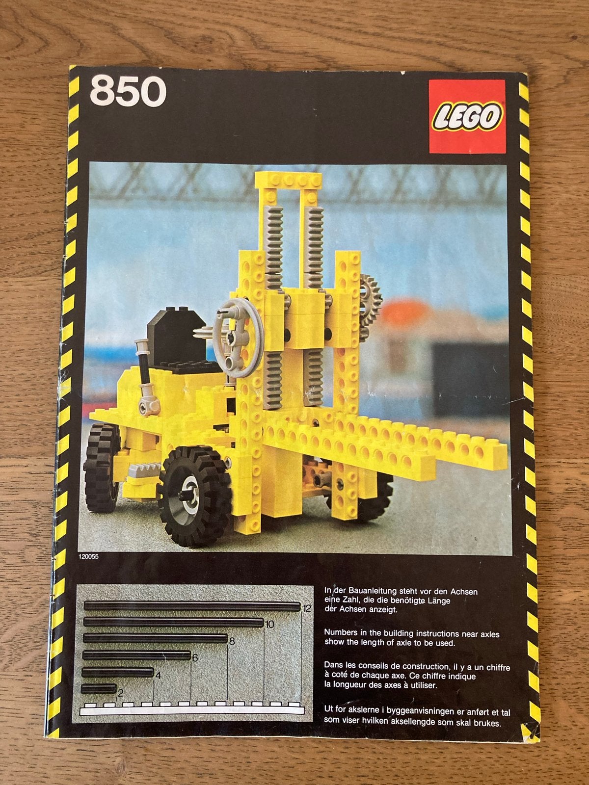 Lego Technic 850 Vorkheftruck (1977), Gebruikt, Lego, Ophalen of Verzenden, Complete set