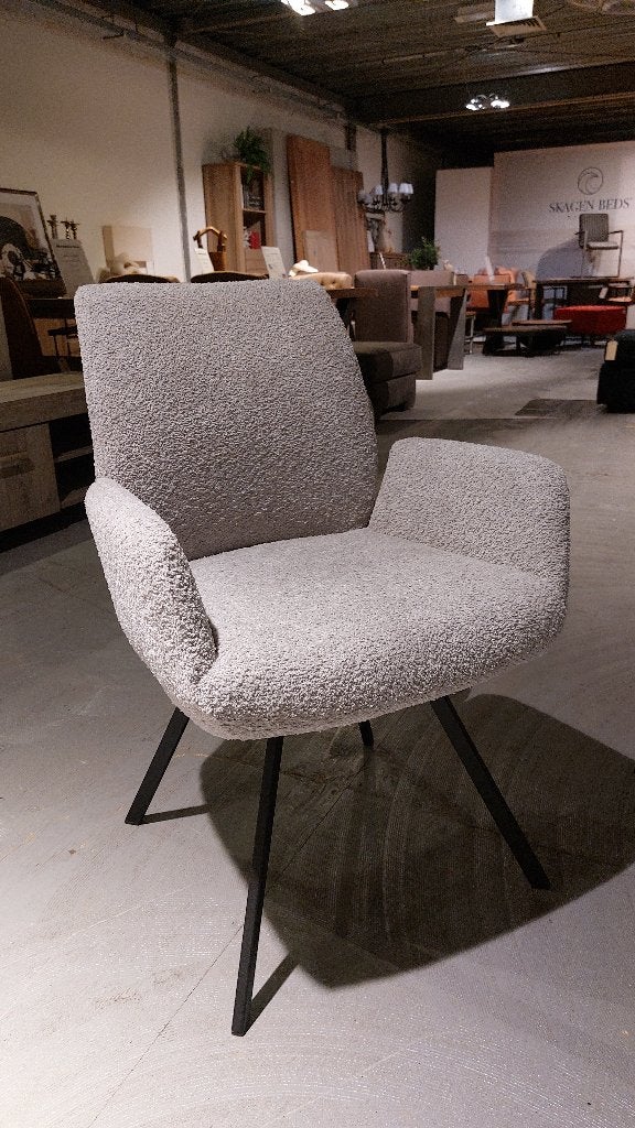 Set van 6 stoelen Teddy Lightgrey nu voor €559,- ophalen, Ophalen, Overige kleuren, Nieuw, Stof
