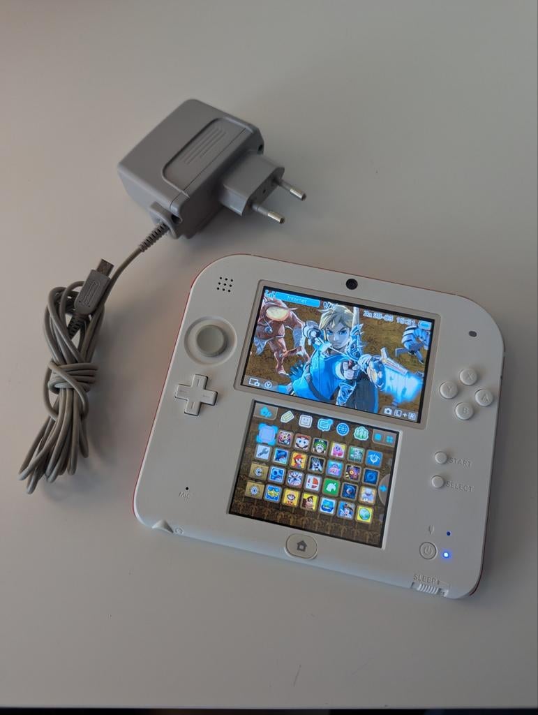 Nintendo 2DS Wit/Rood, zeer nette staat incl. games!, Met games, Wit, 2DS, Ophalen of Verzenden